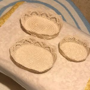 Crocheted baskets